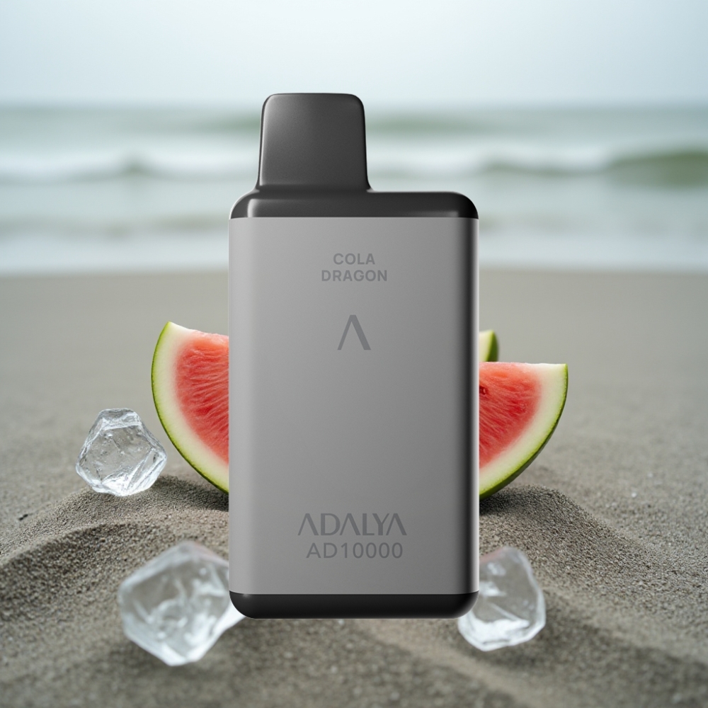 Adalya AD 10000 Puffs Jednorazowy E-papieros Arbuzowy Lód szary kosmiczny 14 ml USB-C