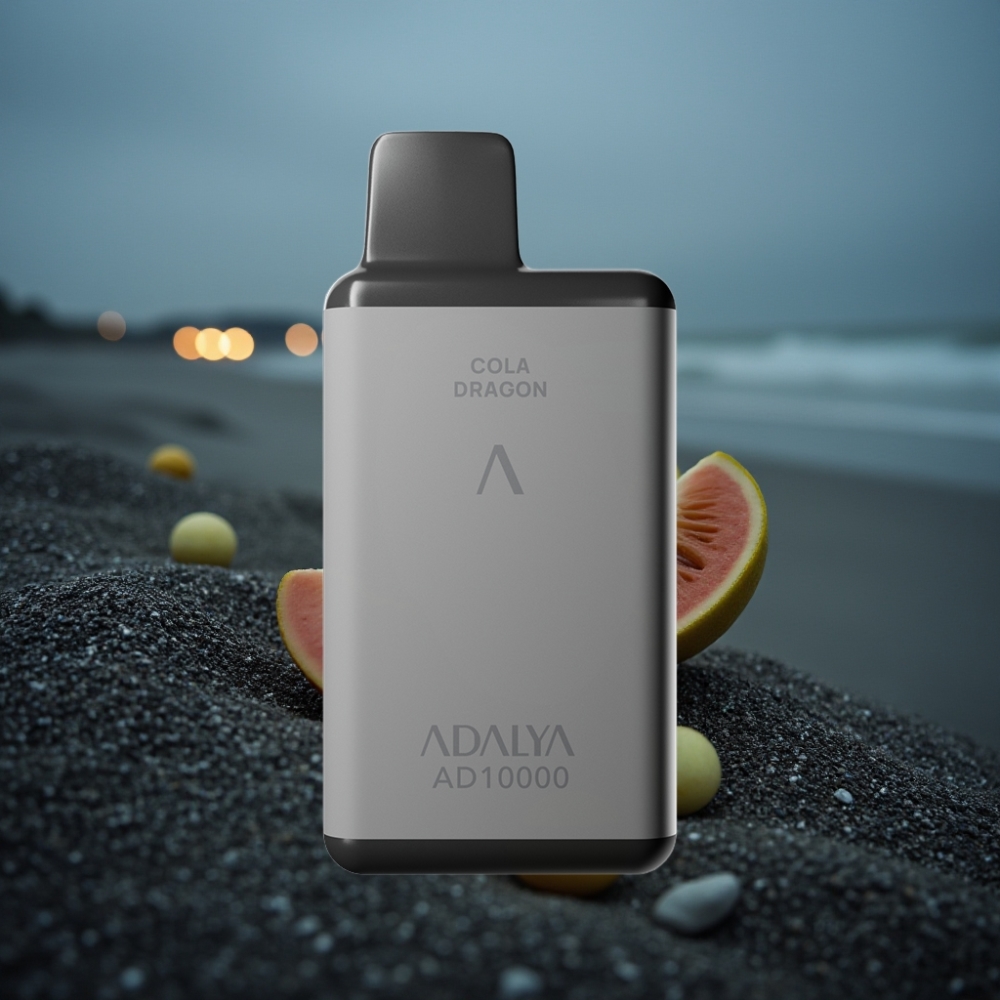 Adalya AD 10000 Puffs Jednorazowy E-papieros Berlińska Noc szary kosmiczny USB-C 14 ml 2 nikotyny