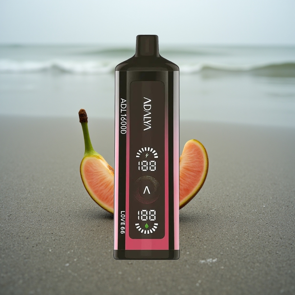 Adalya ADL 16000 PRO Puffs Disposable Vape Miłość 66 Gradient 3-kolorowy Ekran Cyfrowy USB-C