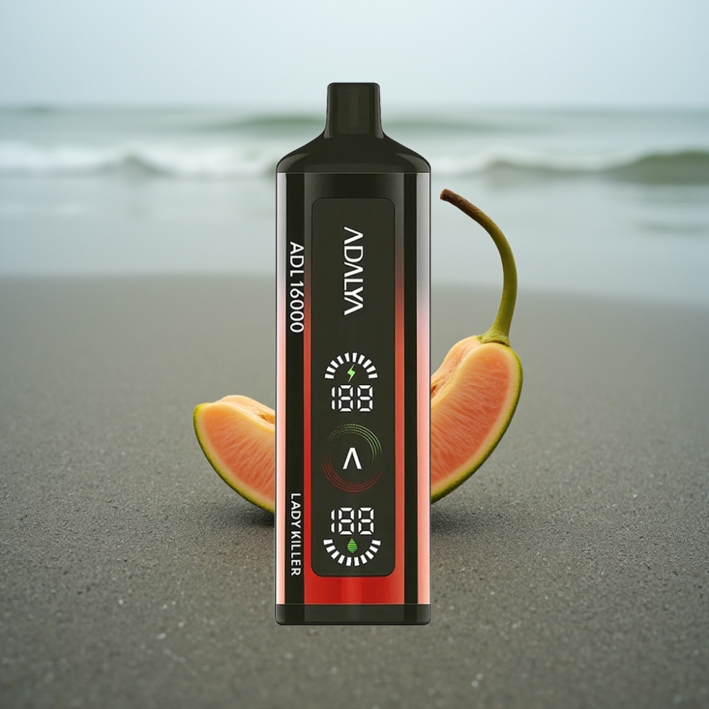 Adalya ADL 16000 PRO Puffs Disposable Vape Zabójczyni Dam z ekranem cyfrowym i USB-C