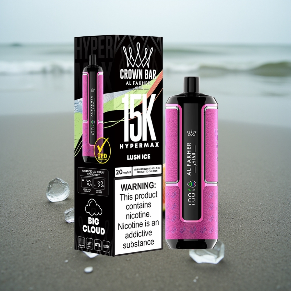 Al Fakher Crown Bar 15K Hypermax DTL 22ml 6mg Lód Luch