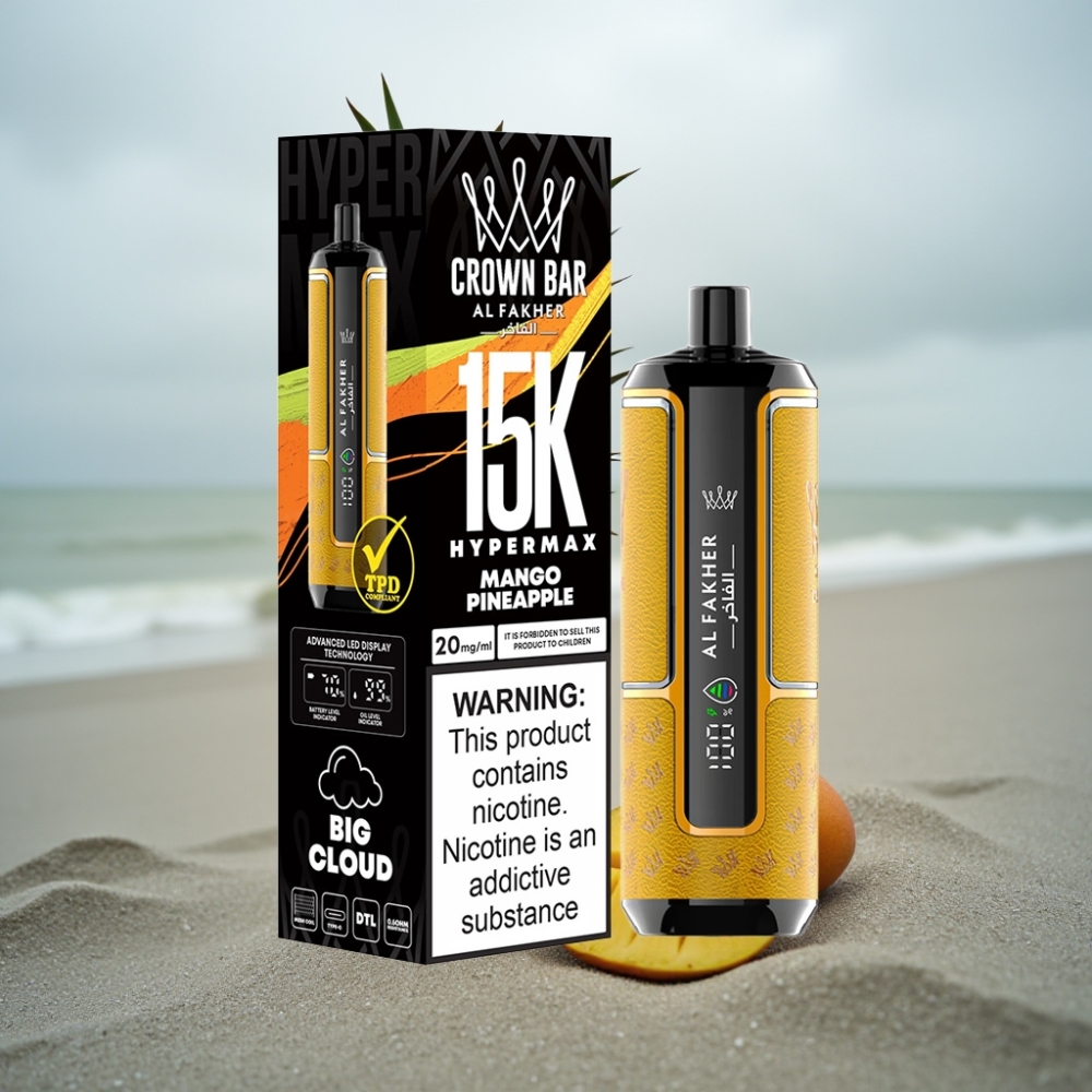 Al Fakher Crown Bar 15K Hypermax DTL 22ml 6mg Mango-Ananas (6mg)