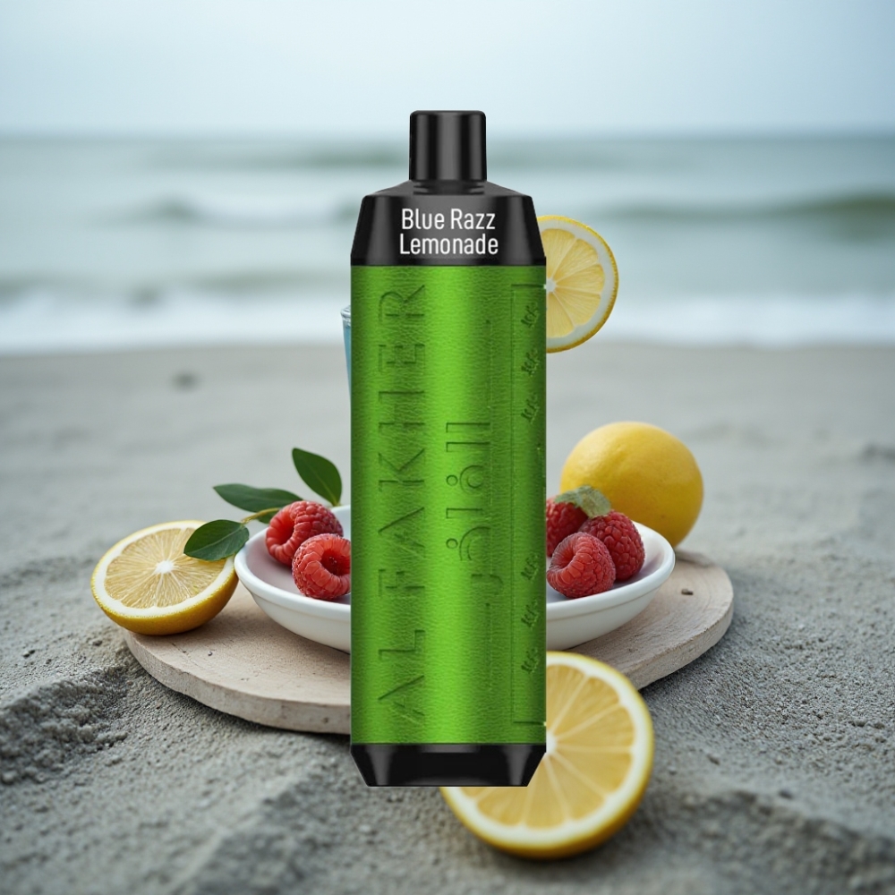 Al Fakher Crown Bar 8000 Crystal Disposable Vape 18ml 5mg Nikotyny Smak Niebieska Malina Lemoniada