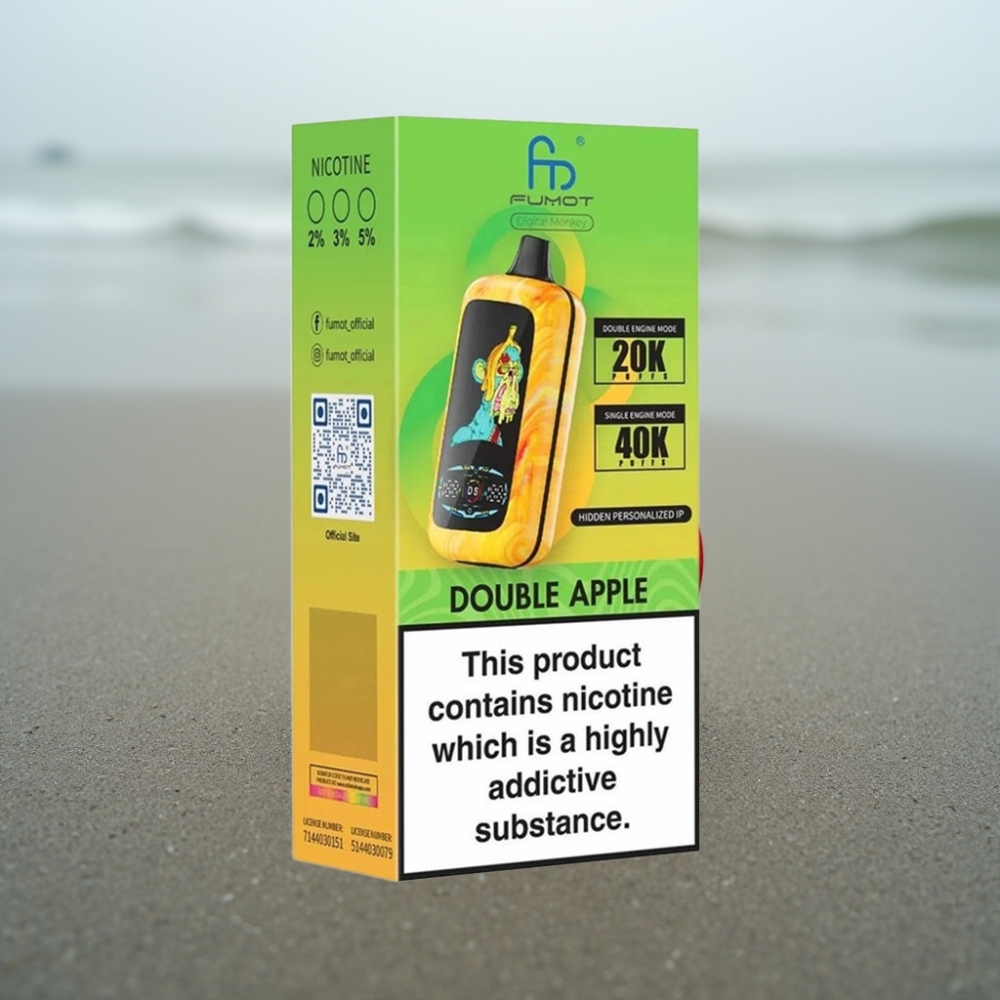 Fumot Digital Monkey 40000 Puff Podwójne Jabłko Dual Mesh Coil 850 MAH Type-C