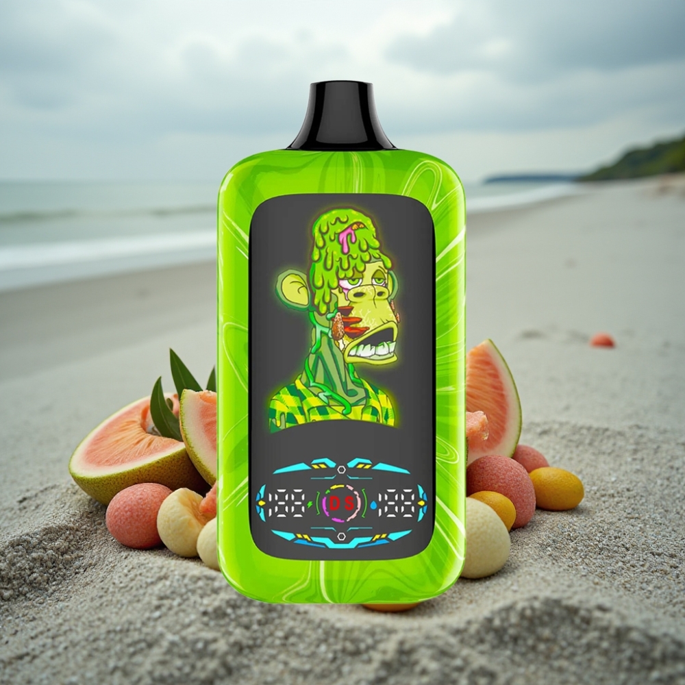 Fumot Digital Monkey 40000 Puffs Dual Mesh Coil 850 MAH Typ-C Smak Tropikalna Tęcza