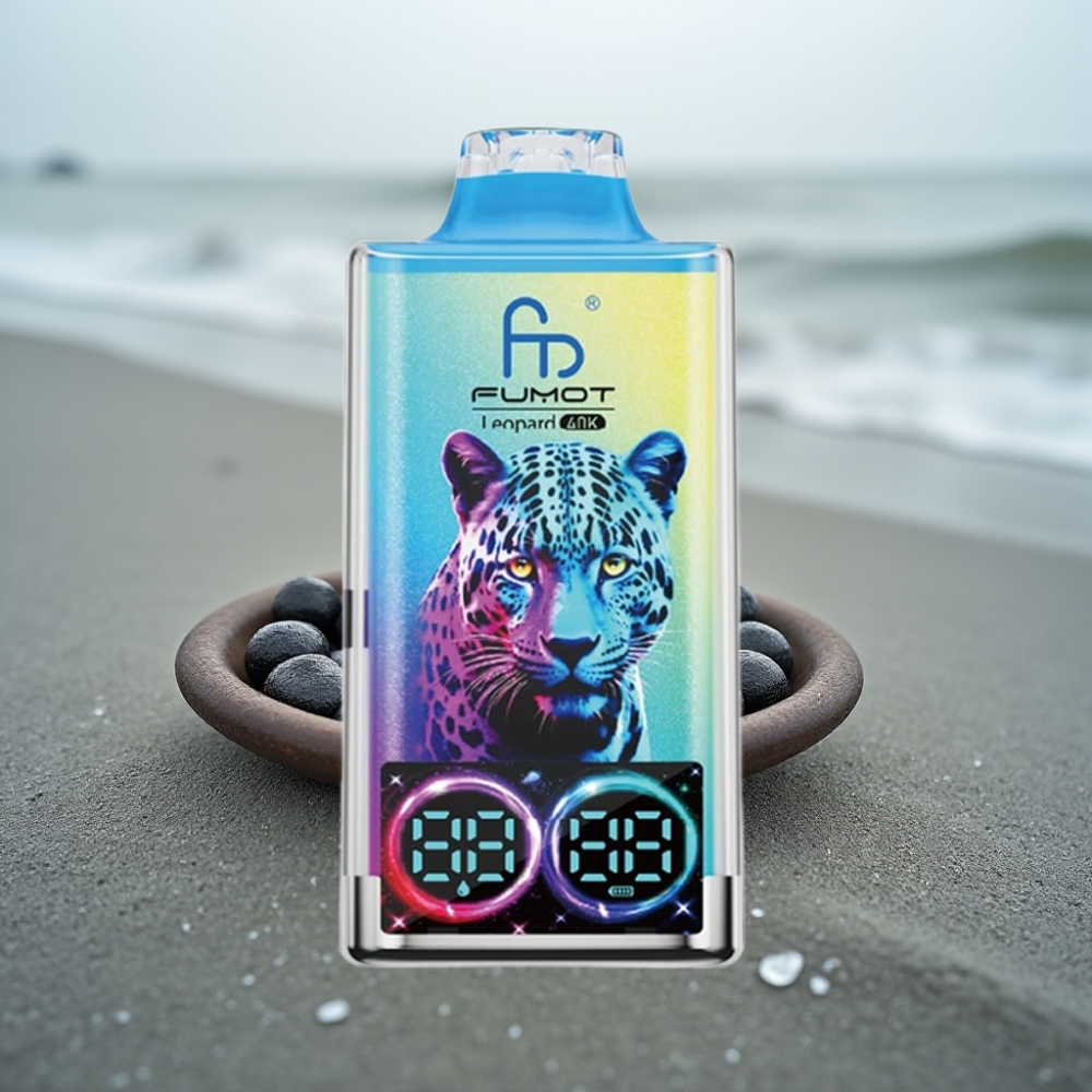 Fumot Leopard 40K Puffs Black Dragon Ice 0-5 Nikotyna 700mAh Dual Mesh Type-C