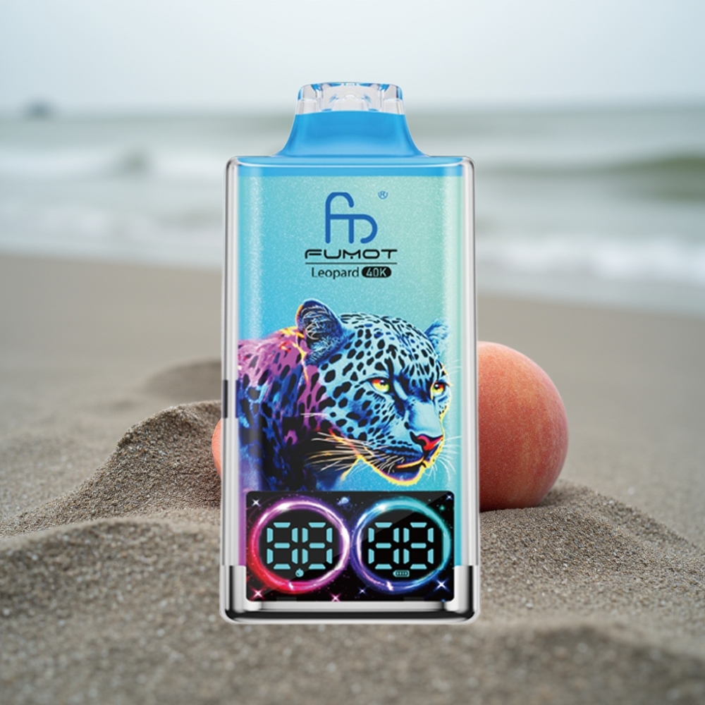 Fumot Leopard 40K Puffs Disposable Vape Brzoskwiniowo-Jagodowy 0-5 Nikotyny 700mAh Dual Mesh Type-C