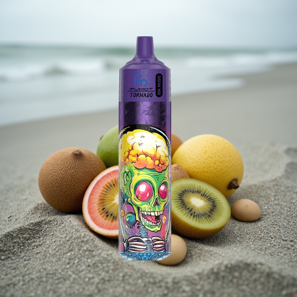 Fumot RandM Tornado 30000 Puffs 30mL 2/5 Mango Owoc Passion Guawa LED 600mAh