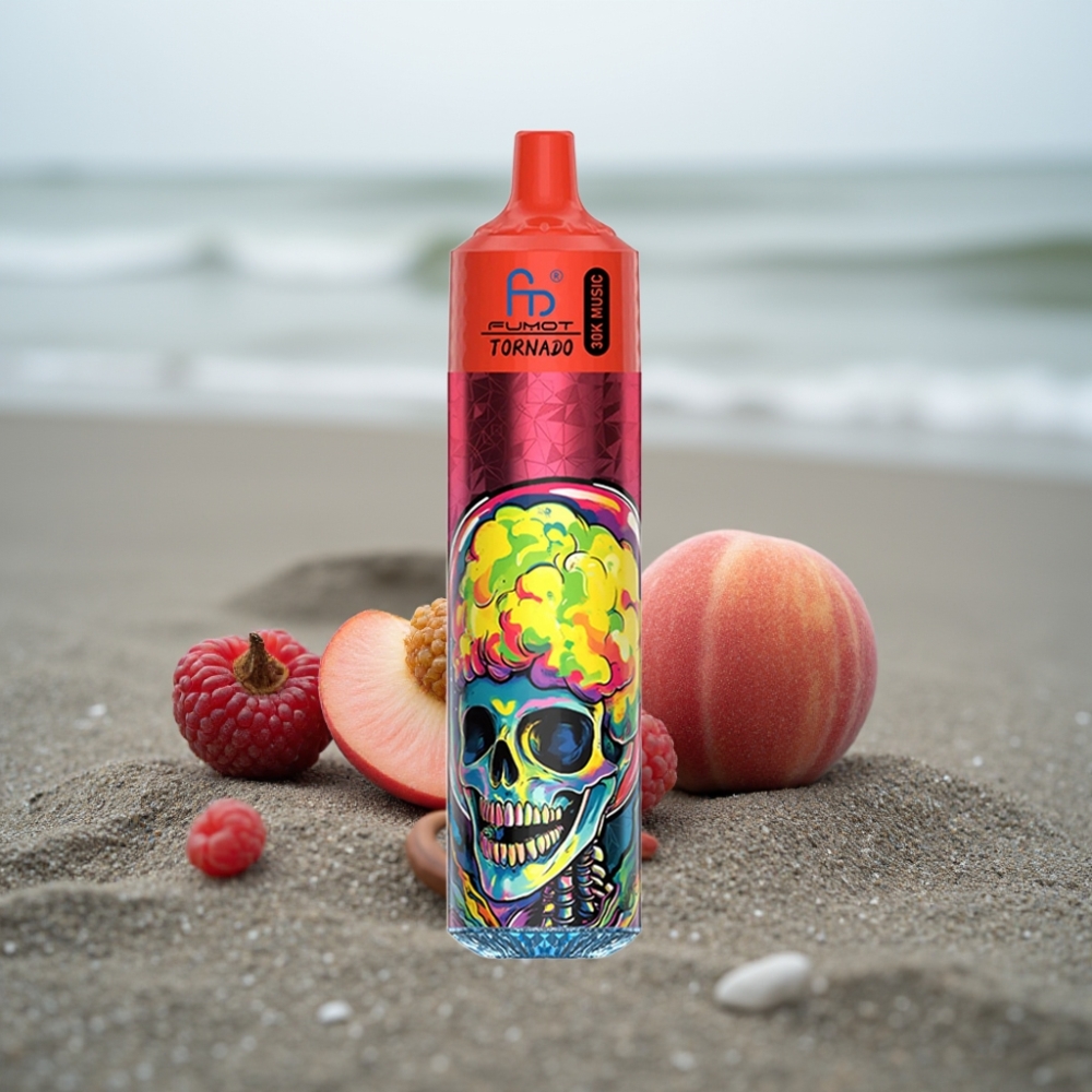 Fumot RandM Tornado 30000 Puffs 30mL Brzoskwiniowo-Jagodowy 2/5 600mAh LED