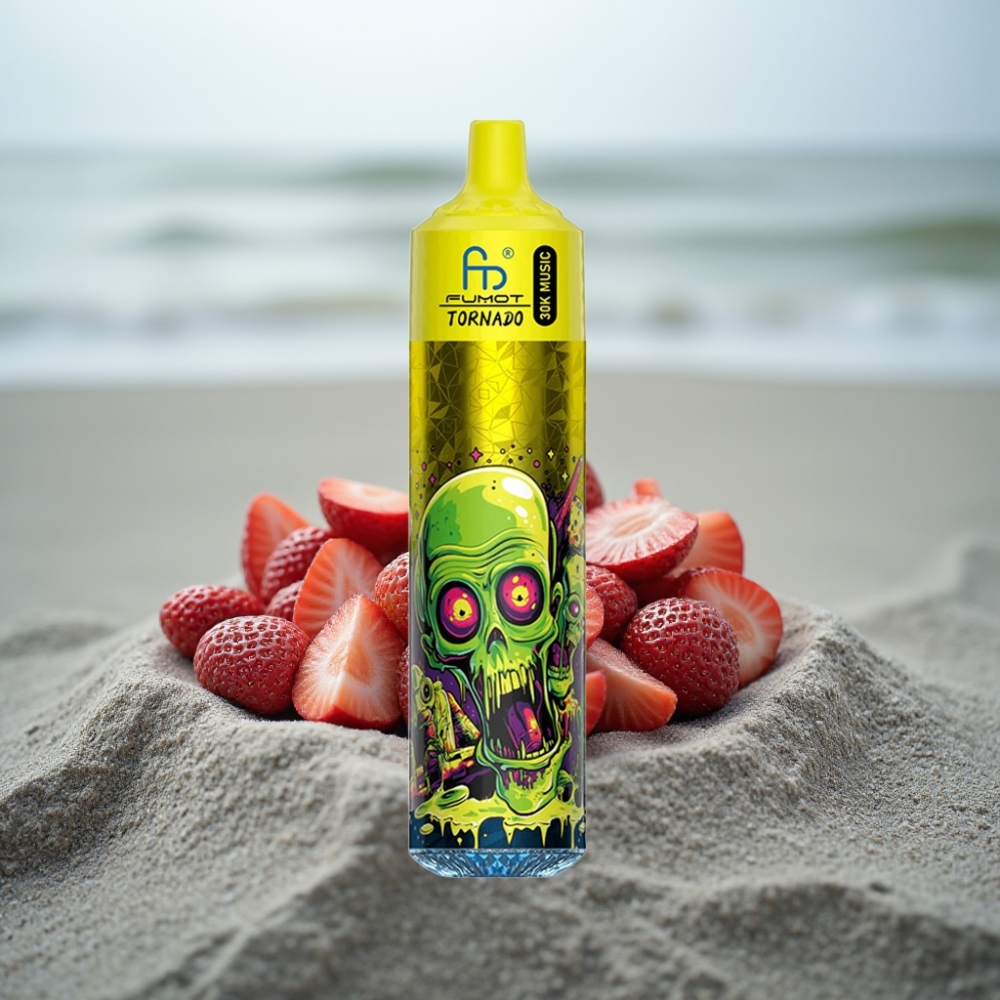 Fumot RandM Tornado 30000 Puffs Truskawkowy Lód 30mL 5 LED 600mAh