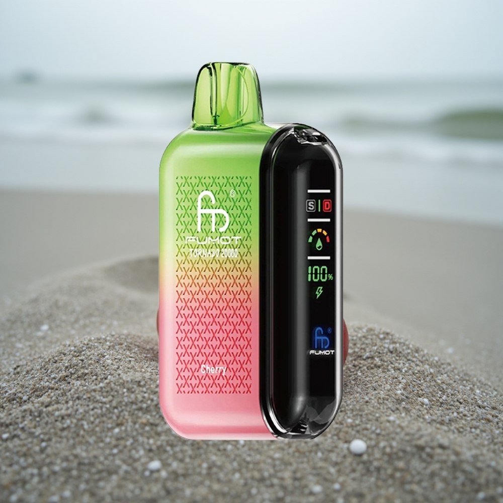 Fumot Tornado 20000 Puffs Dual Mesh Wiśnia 20ml 850mAh Smart Display