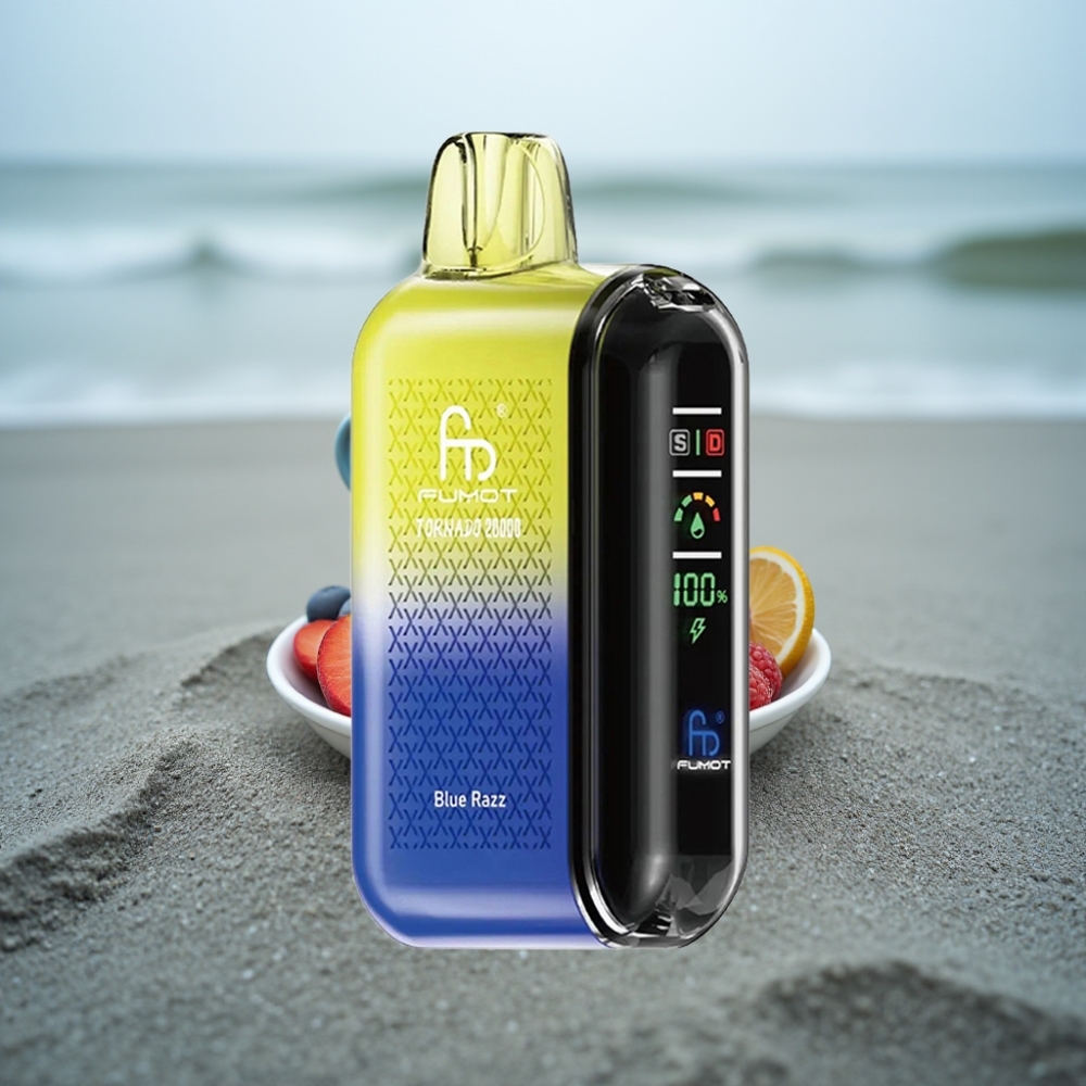 Fumot Tornado 20000 Puffs Podwójna Mesh 20ml 850mAh Niebieska Malina