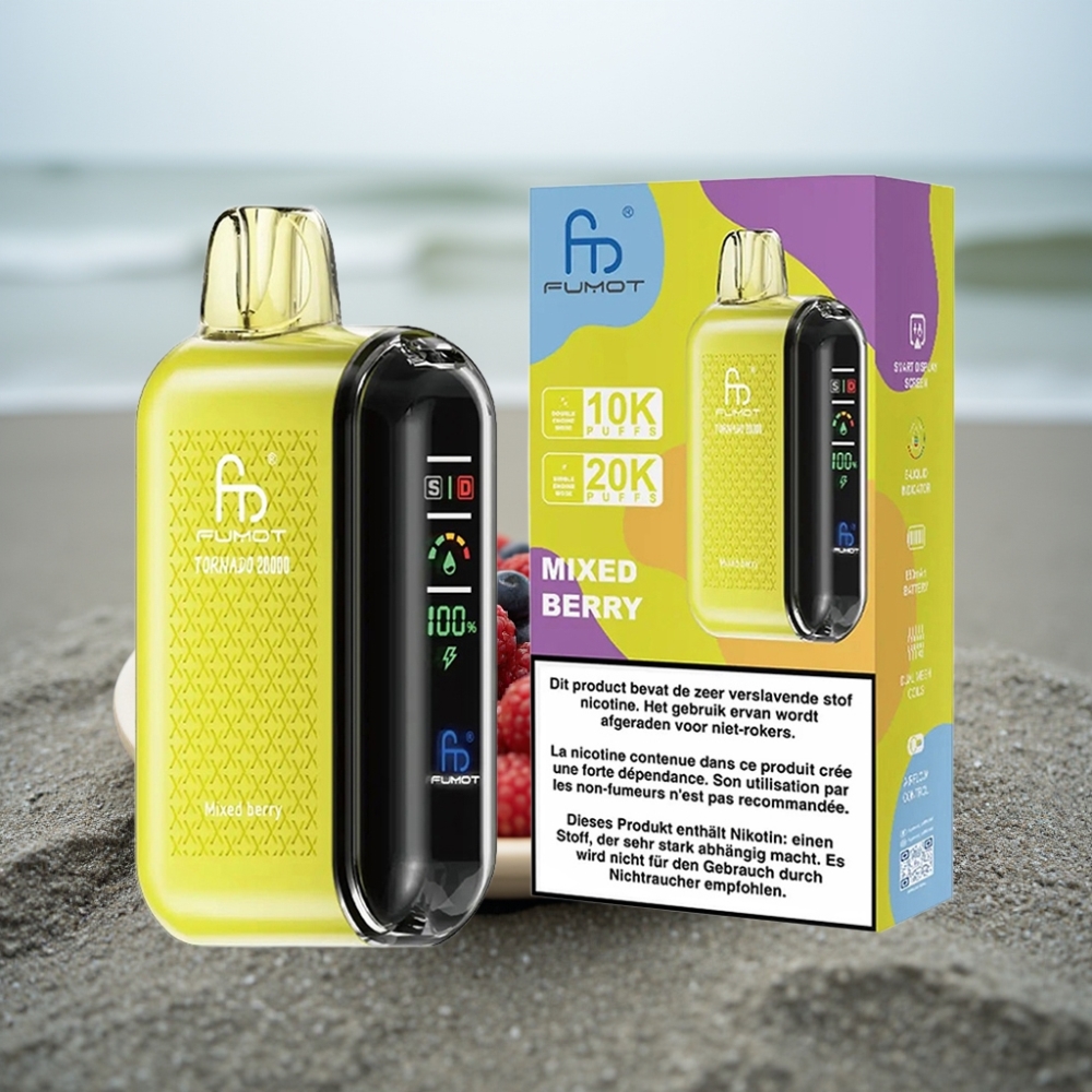Fumot Tornado 20000 Zaciągnięć Dual Mesh 20ml Mieszane Jagody 850mAh