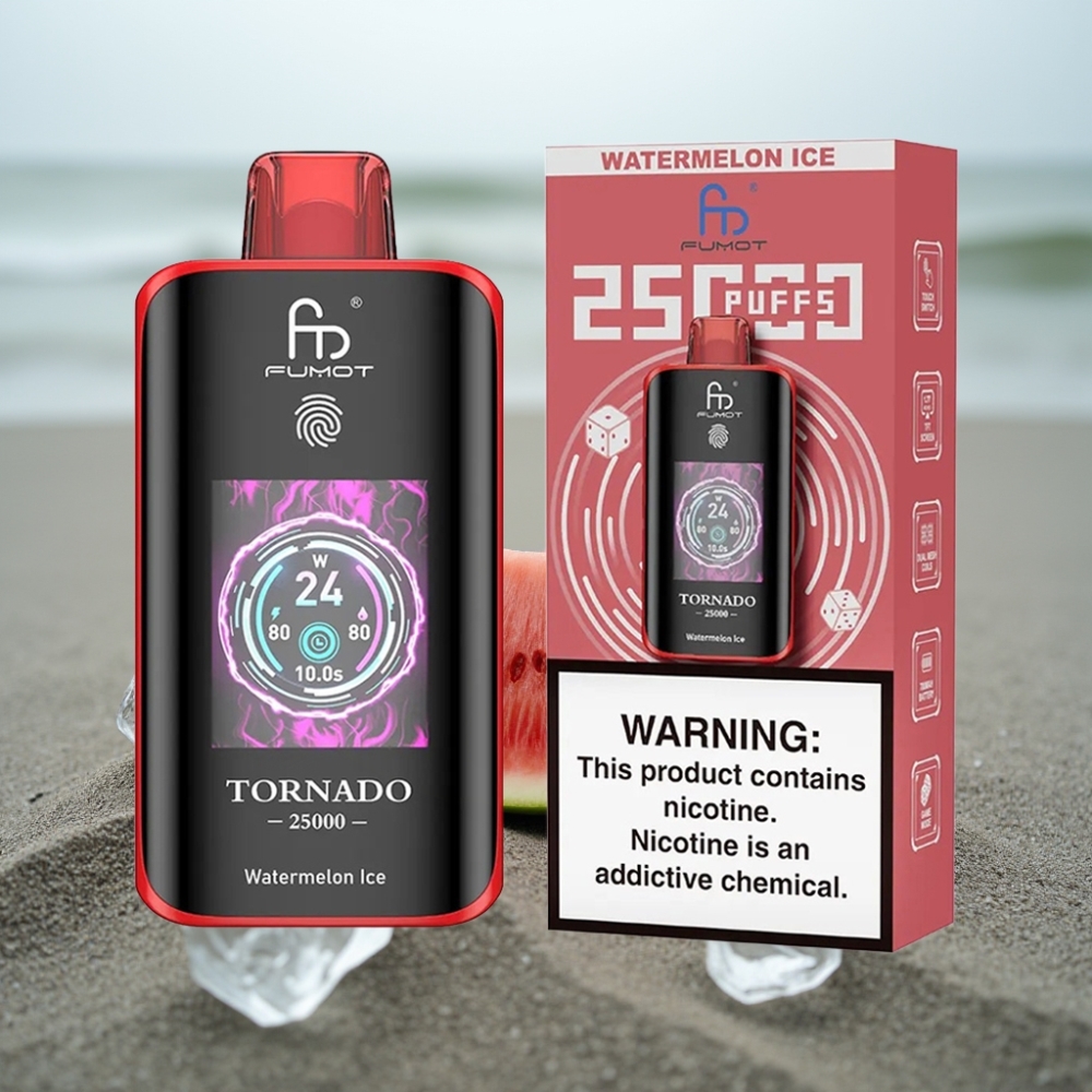 Fumot Tornado 25000 Puffs HD Ekran 700mAh 20ml Arbuzowy Lód