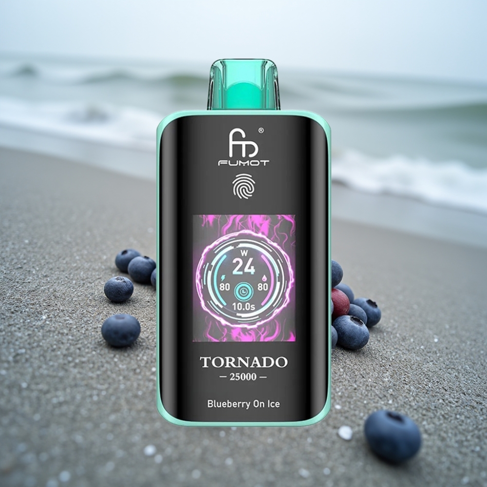 Fumot Tornado 25000 Puffs HD Ekran 700mAh Jagoda na Lodzie