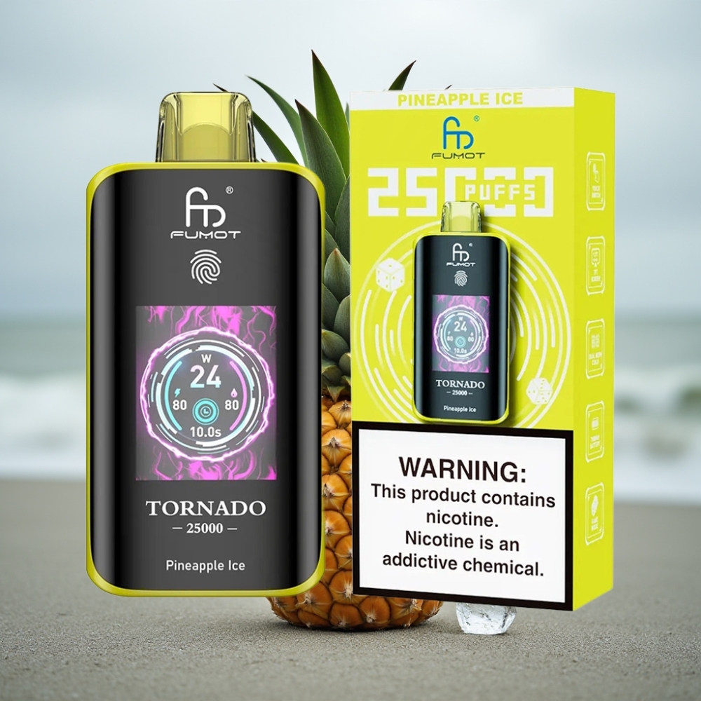 Fumot Tornado 25000 Puffs HD Screen 700mAh 20ml Ananasowy Lód