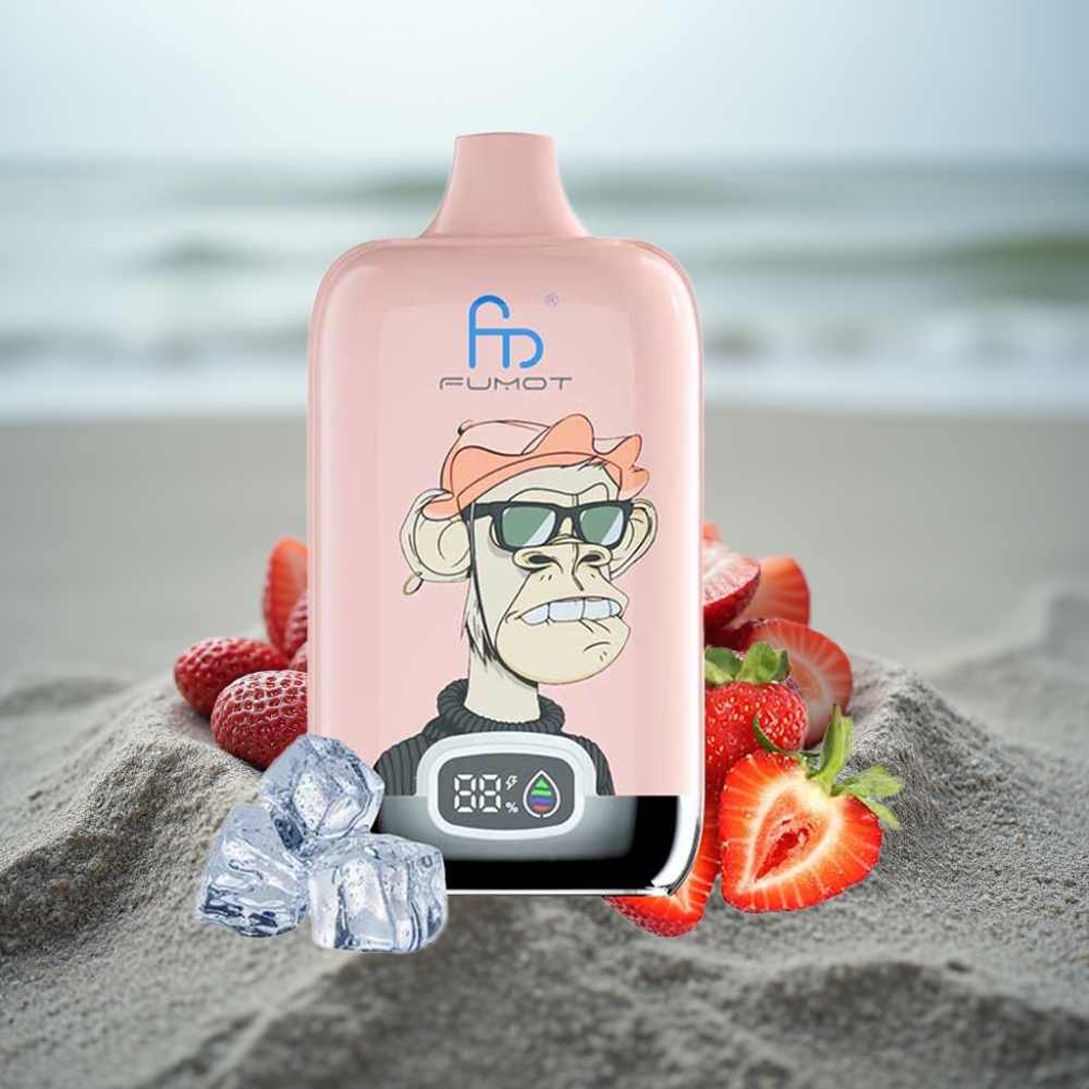 Fumot Tornado Digital Box 12000 Puffs 20ml Truskawkowo-Miętowa Typ-C MTL
