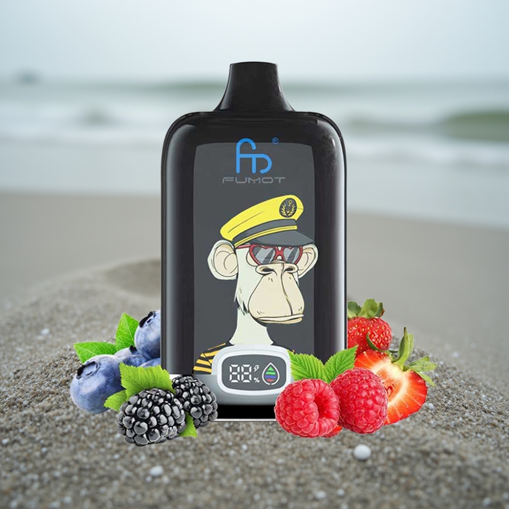Fumot Tornado Digital Box 12000 Puffs Wiśnia 20ml Bateria 550mAh Typ-C MTL