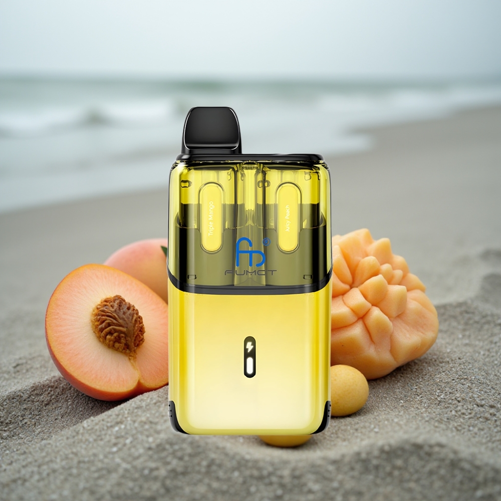 Fumot Ultra T32000 Disposable Vape 32000 Puffów 800mAh Smak Potrójne Mango - Soczysta Brzoskwinia