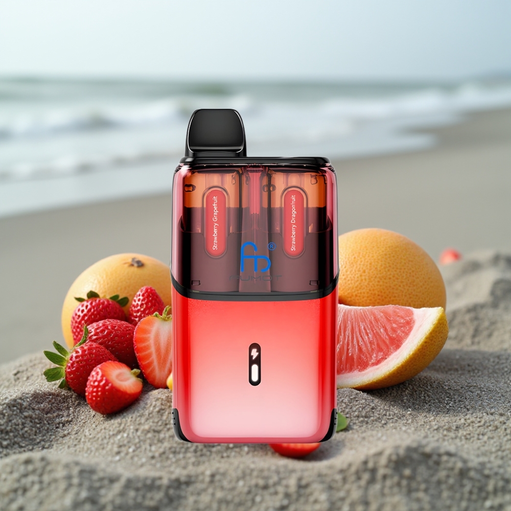Fumot Ultra T32000 Disposable Vape 32000 Puffów 800mAh Truskawka Grejpfrut - Truskawka Pitaja