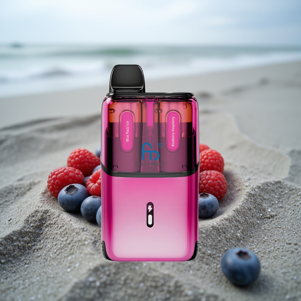 Fumot Ultra T32000 Disposable Vape 32000 Puffów Smak Blue Razz Ice - Jagoda Malina 800mAh Ładowanie Type-C 24ml Płynu
