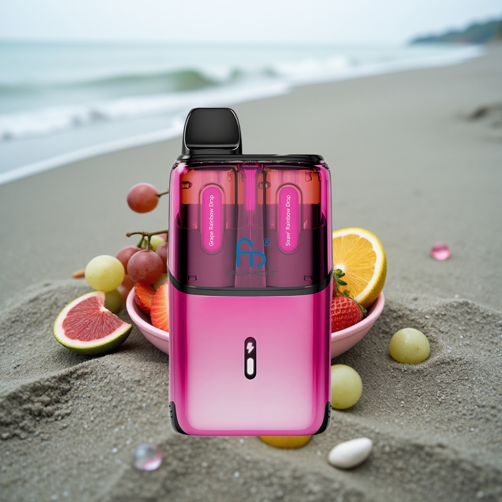Fumot Ultra T32000 Disposable Vape Winogrono Rainbow Drops - Truskawka Rainbow Drops 32000 zaciągnięć 800mAh 24ml Type-C 20mg Mesh Coil