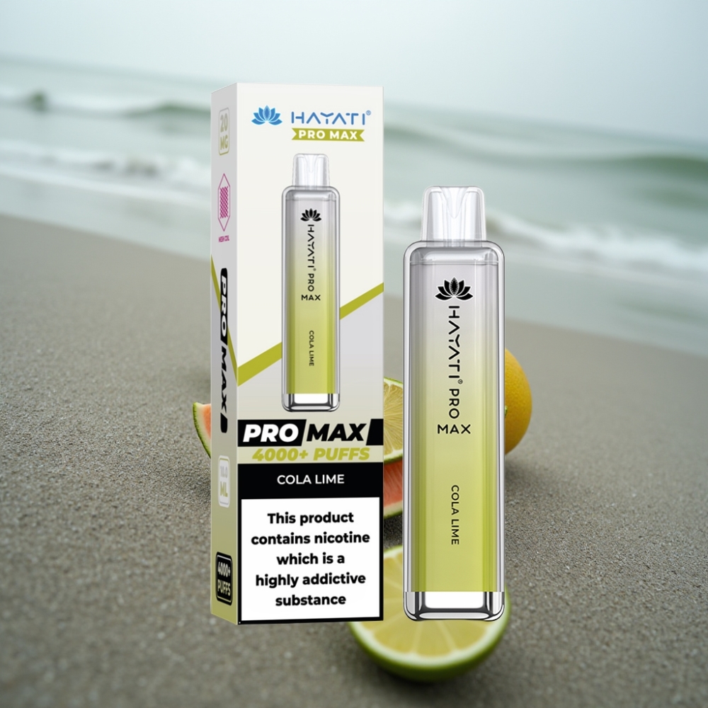 Hayati Pro Max 4000 Puffs Disposable Vape Cola Lime (Kola Lime) 1400mAh 2ml/10ml Dual Coil TPD