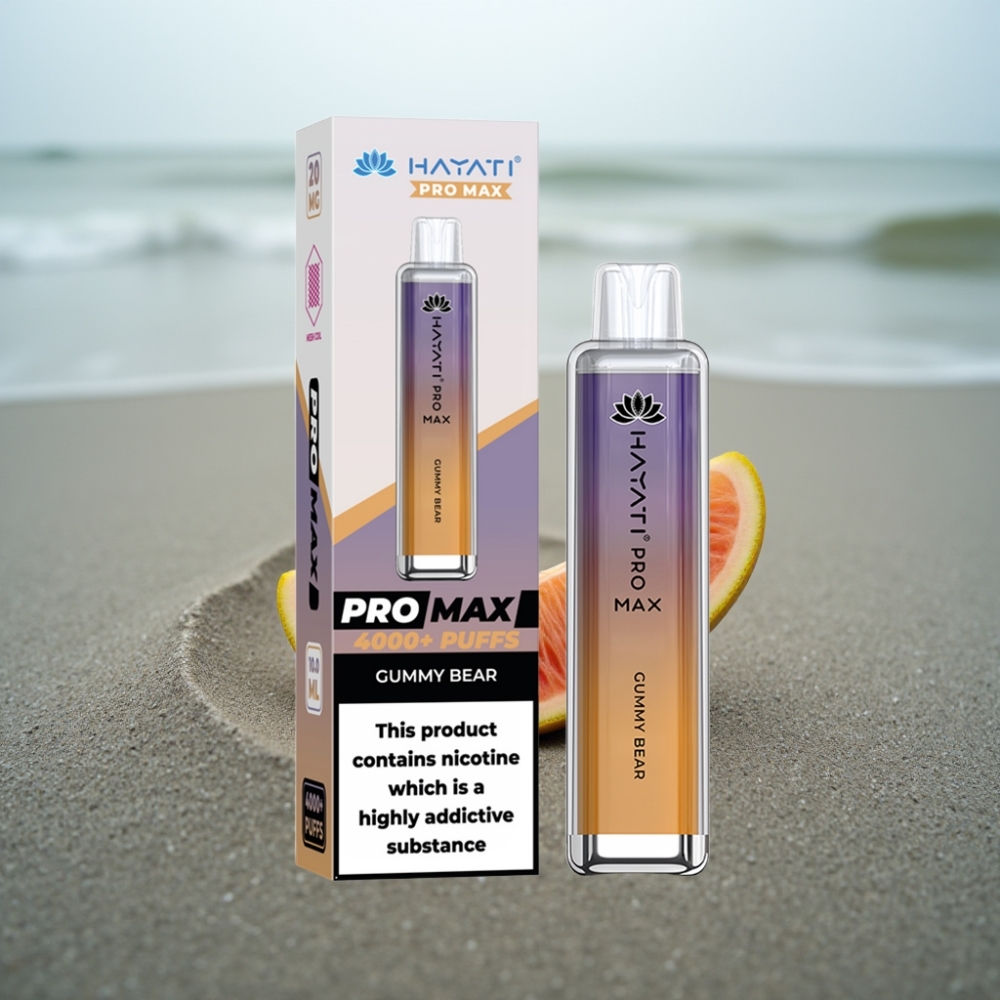 Hayati Pro Max 4000 Puffs Disposable Vape Miś Gumowy 1400mAh 2ml/10ml Dual Coil