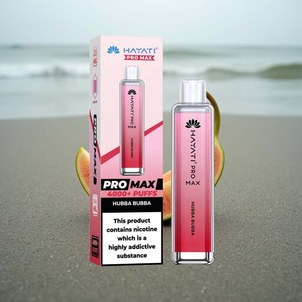 Hayati Pro Max 4000 Puffs Jednorazowe E-Papierosy Hubba Bubba 1400mAh Dual Coil