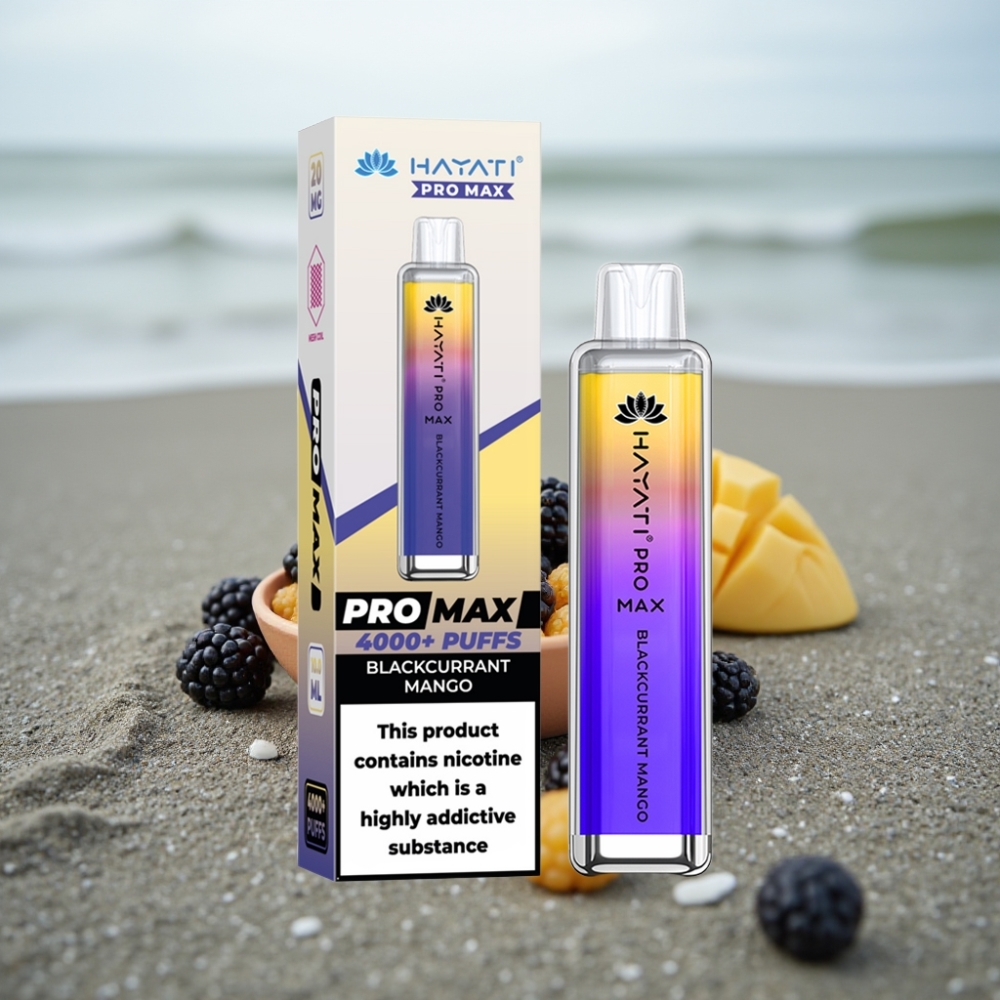 Hayati Pro Max 4000 Puffs Jednorazowy E-papieros Czarna Porzeczka Mango 1400mAh 2ml