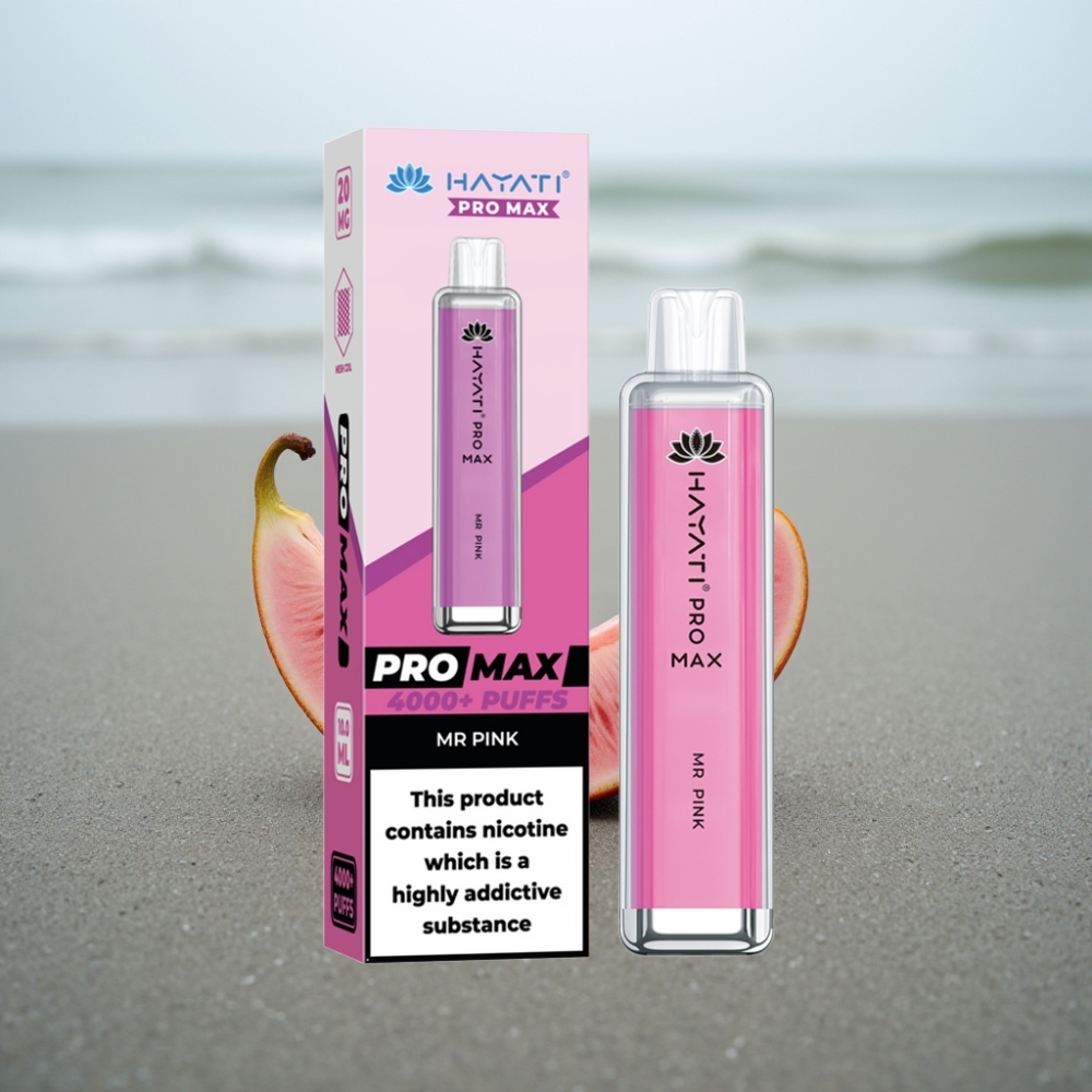 Hayati Pro Max 4000 Puffs Jednorazowy E-papieros Pan Różowy z LED i Ładowaniem