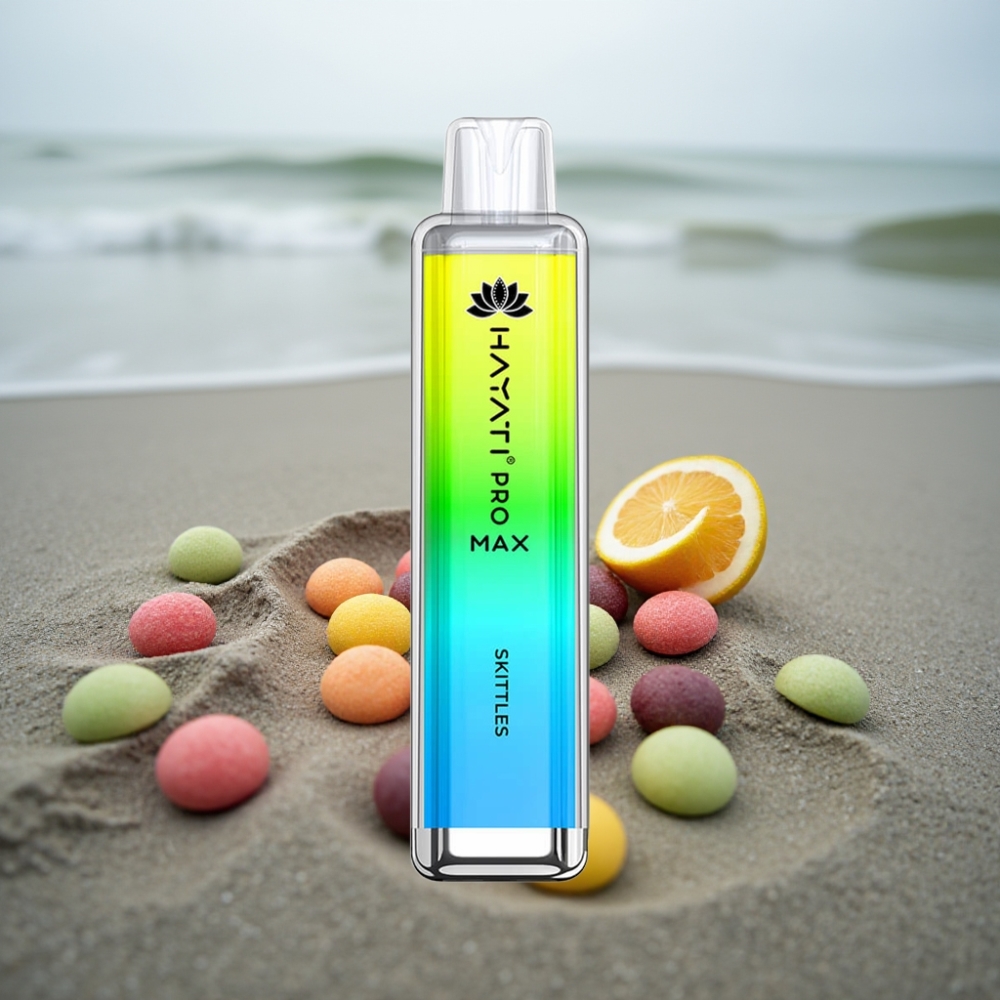 Hayati Pro Max 4000 Puffs Skittles (Tęczowe Żelki) Jednorazowy Vape z Baterią 1400mAh i LED
