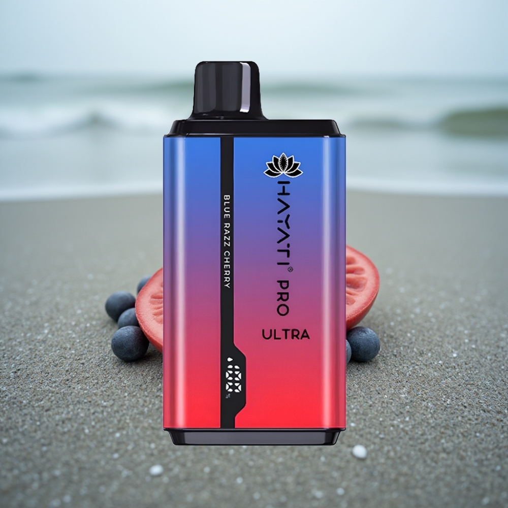 Hayati Pro Ultra 15000 Puffs 2×12ml 2 Nikotyna Smak Niebieska Malina Wiśnia