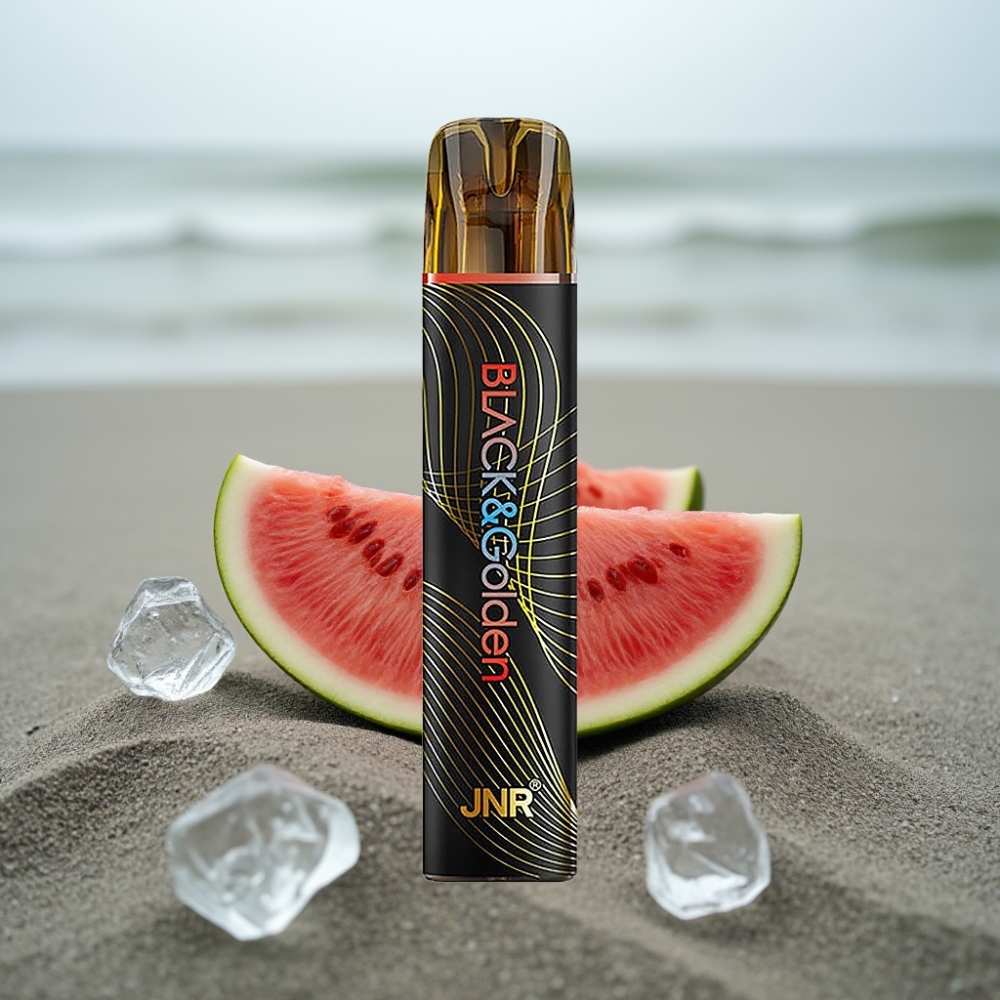 JNR BlackGolden 800 Puffs 2ml TPD Disposable Vape Arbuzowy Lód