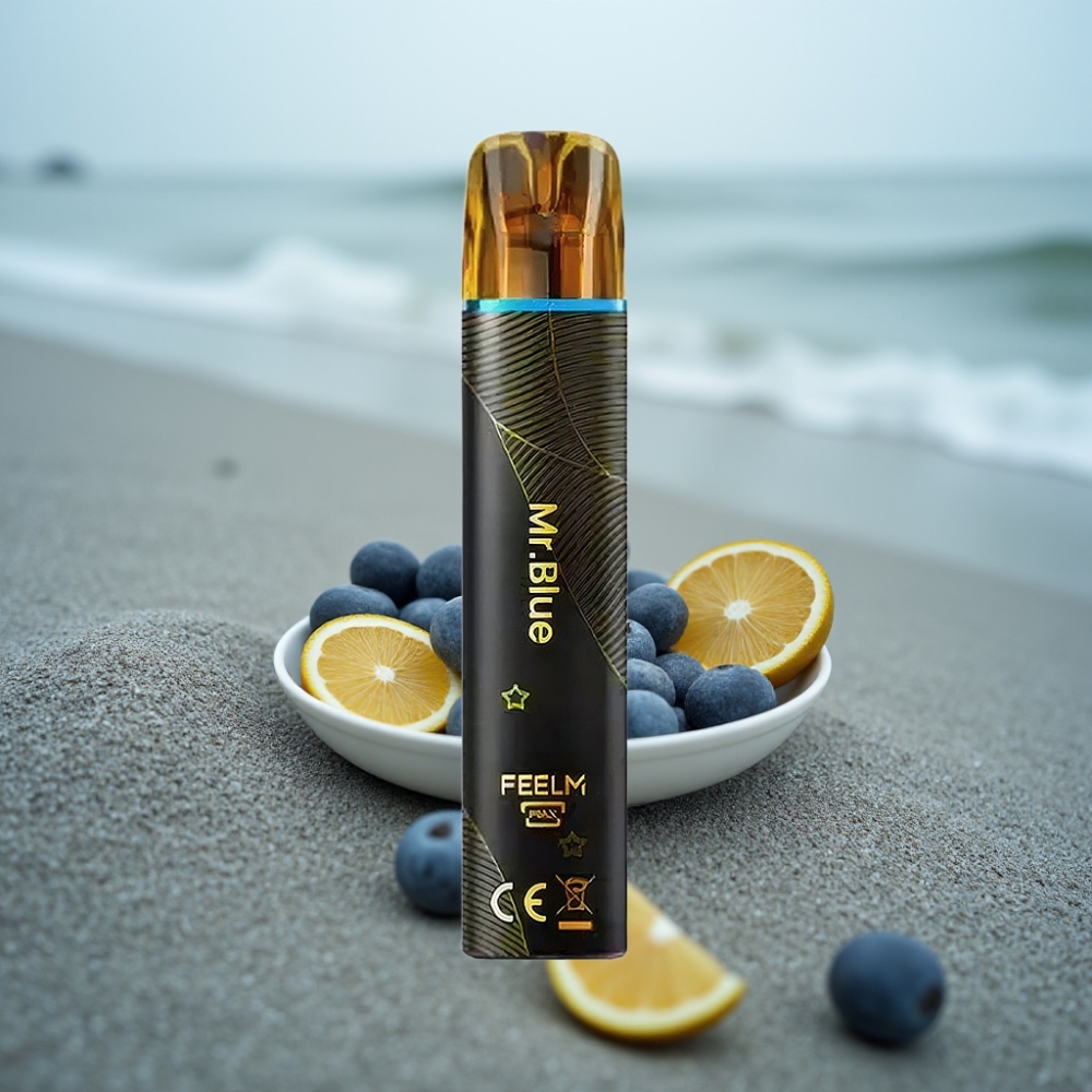 JNR BlackGolden 800 Puffs 550mAh 2ml TPD Bez Ładowania Nikotyna 2 Smak Pan Niebieski