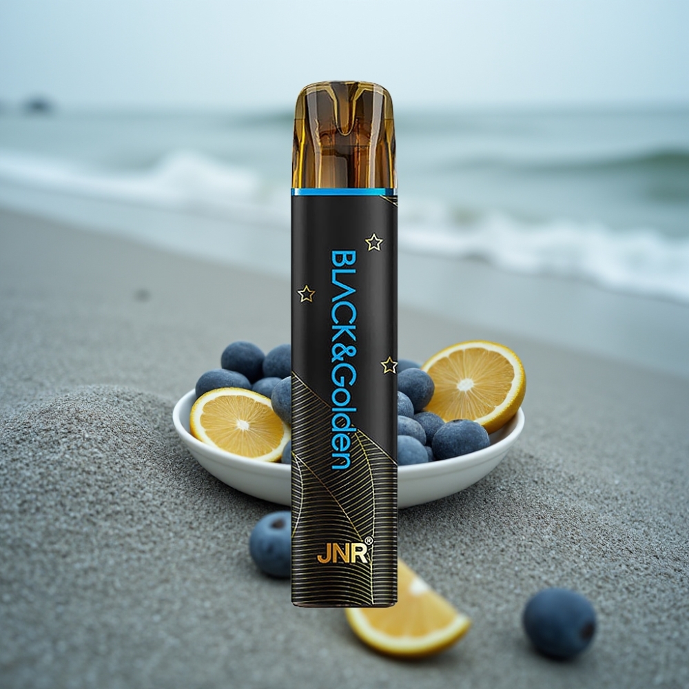 JNR BlackGolden 800 Puffs 550mAh 2ml TPD Bez Ładowania Nikotyna 2 Smak Pan Niebieski