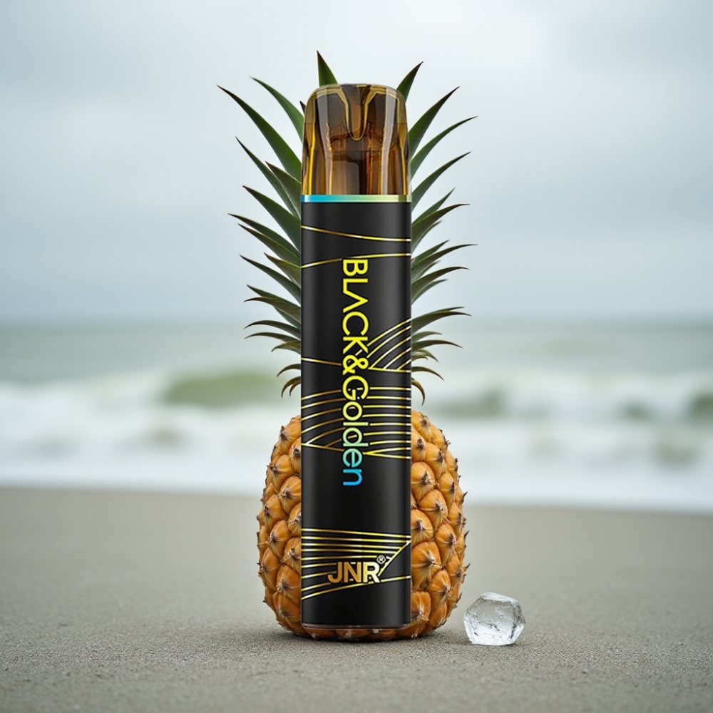 JNR BlackGolden 800 Puffs Disposable Vape Ananas Lód 550mAh 2ml TPD 2