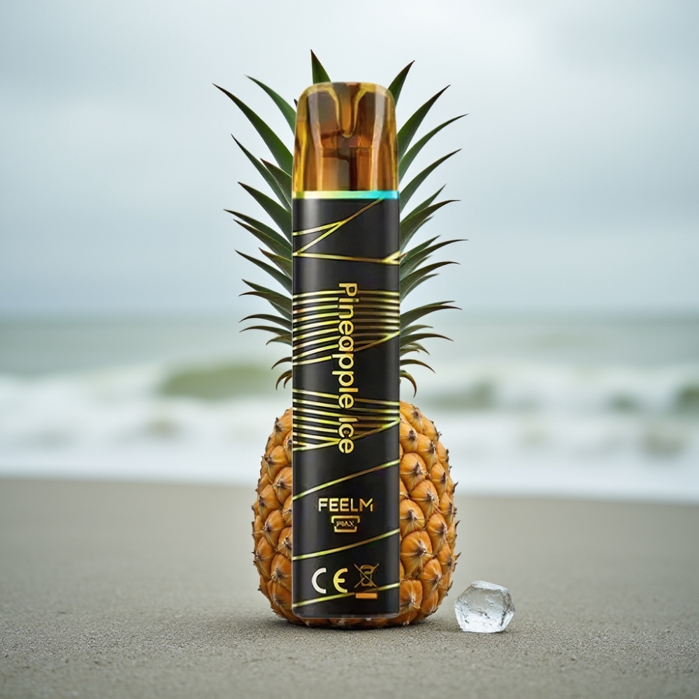 JNR BlackGolden 800 Puffs Disposable Vape Ananas Lód 550mAh 2ml TPD 2