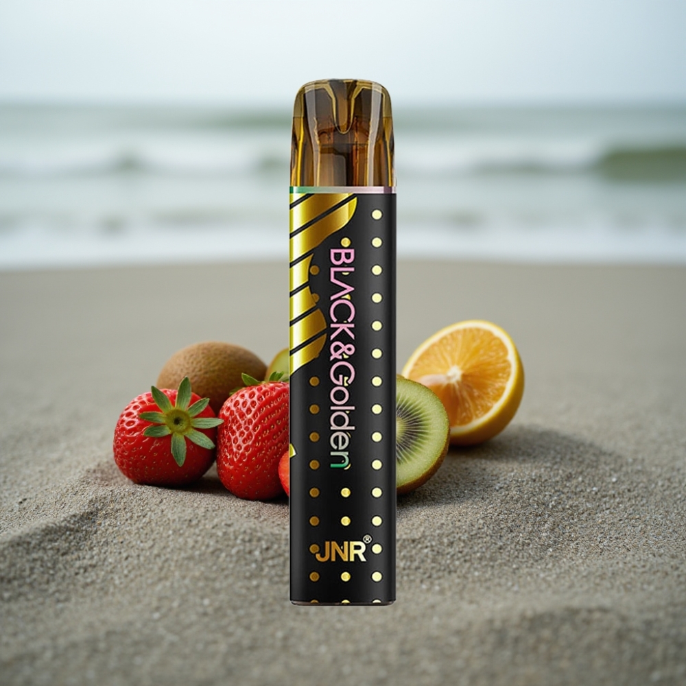 JNR BlackGolden 800 Puffs Disposable Vape Truskawka Kiwi 550mAh 2ml TPD