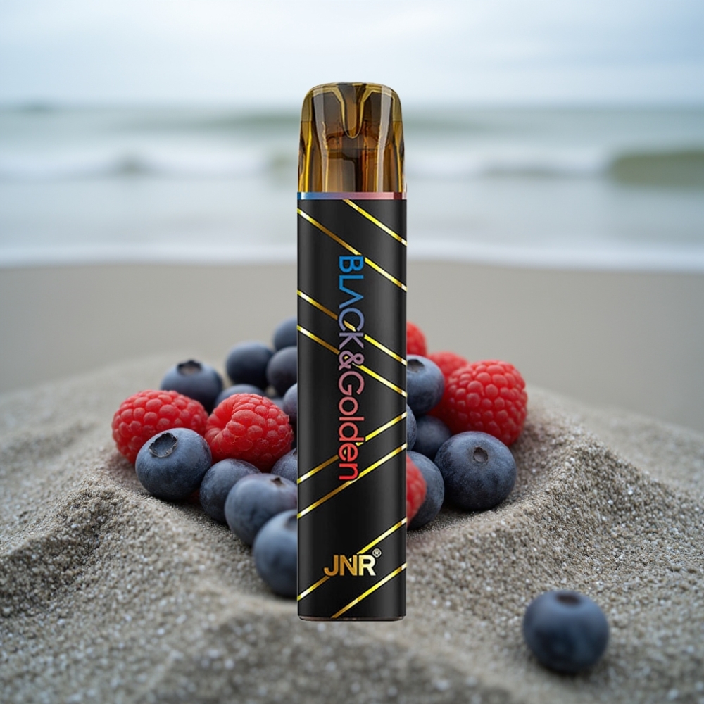 JNR BlackGolden 800 Puffs Jednorazowy E-papieros Jagoda-Kwaśna Malina 550mAh 2ml TPD 2 Nikotyny
