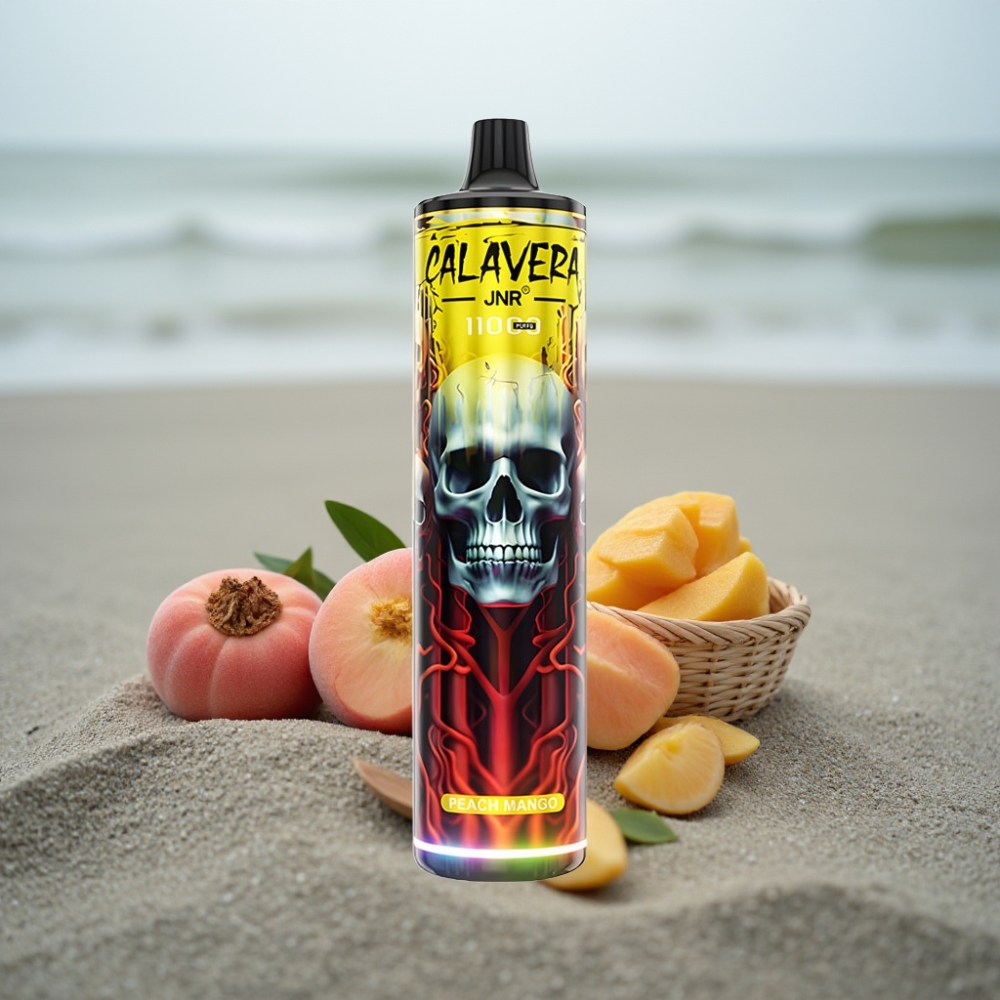 JNR Calavera 11000 Puffs Disposable Vape Brzoskwiniowe Mango Typ-C 850mAh 21ml 10ohm