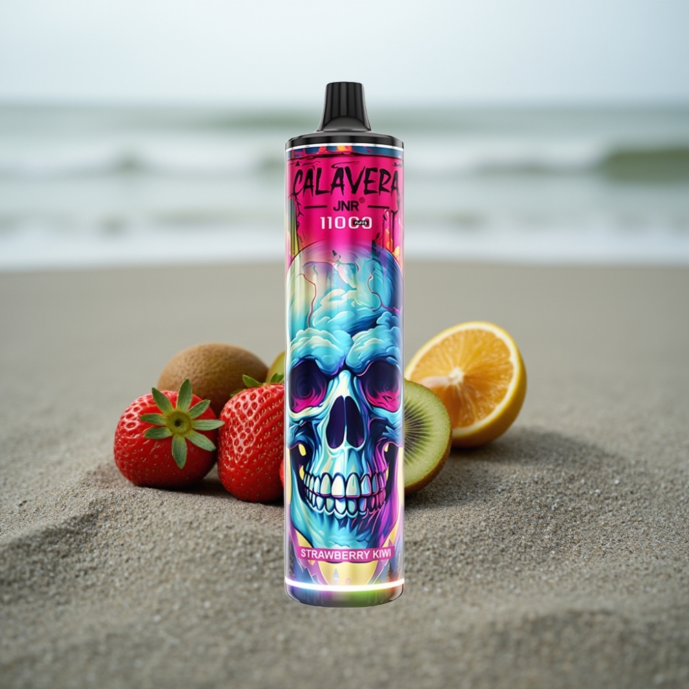 JNR Calavera 11000 Puffs Disposable Vape Truskawka Kiwi Typ-C 850mAh 21ml