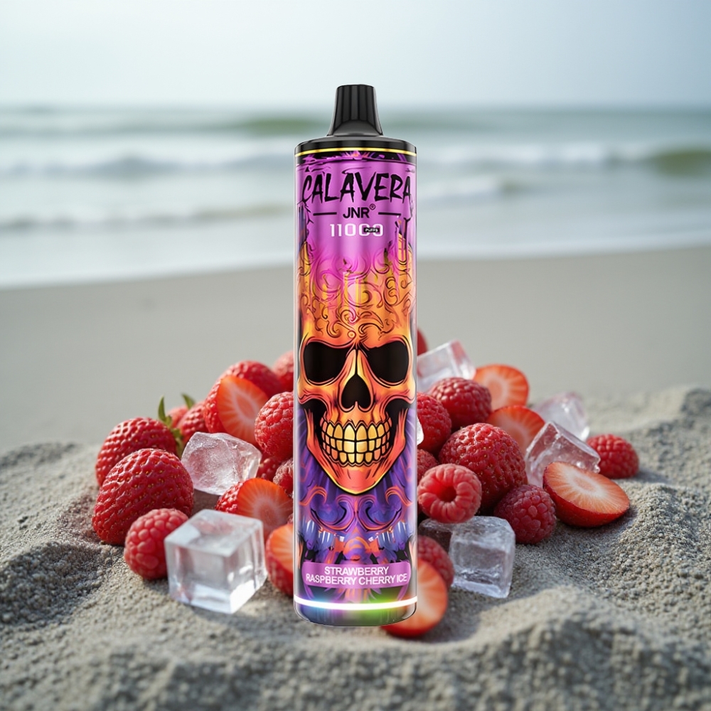 JNR Calavera 11000 Puffs Disposable Vape Truskawka Malina Wiśnia Lód 850mAh Typ-C 21ml