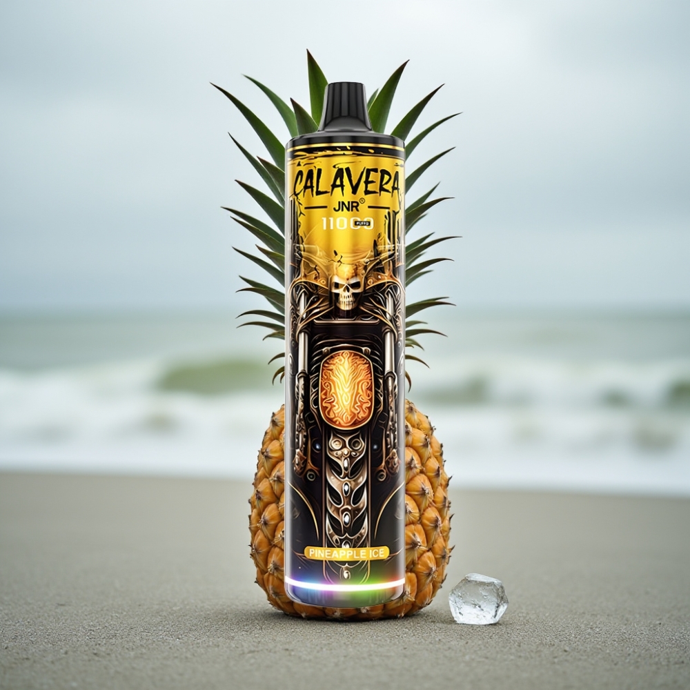 JNR Calavera 11000 Puffs Jednorazowy E-papieros Ananasowy Lód Typ-C 850mAh 21ml