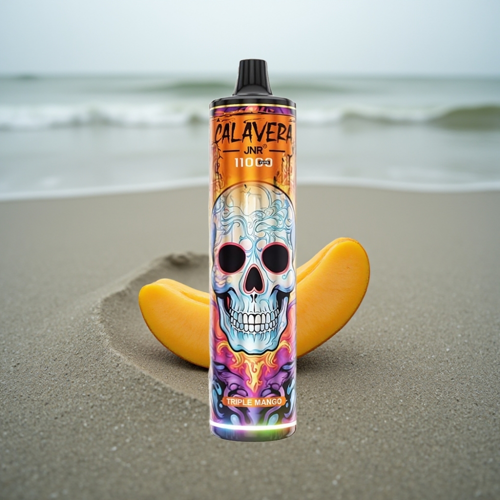JNR Calavera 11000 Puffs Jednorazowy E-papieros Potrójne Mango 850mAh 21ml Type-C