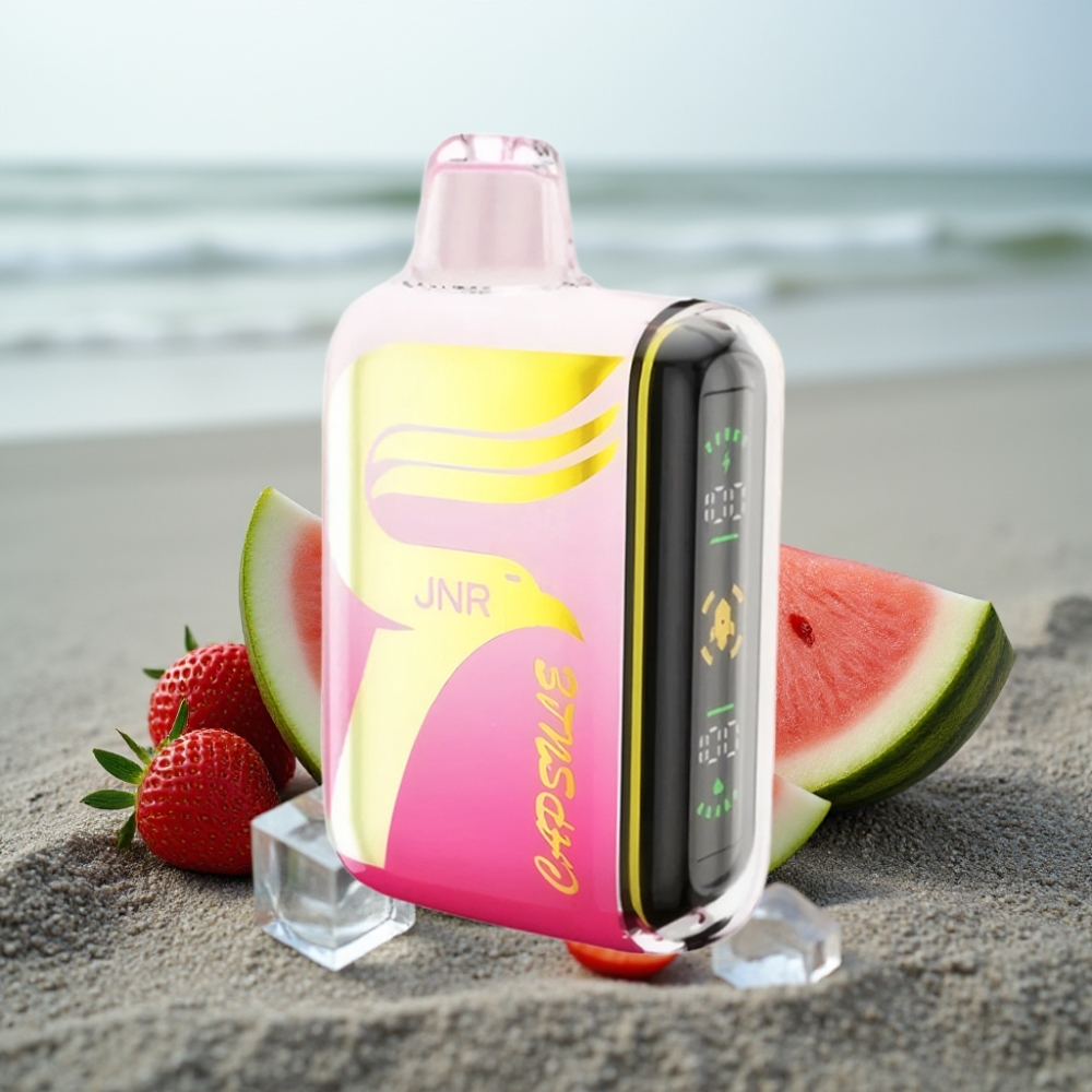 JNR Capsule 15000 Puffs Dual Mesh Coil Strawberry Watermelon Ice 20ml 850mAh