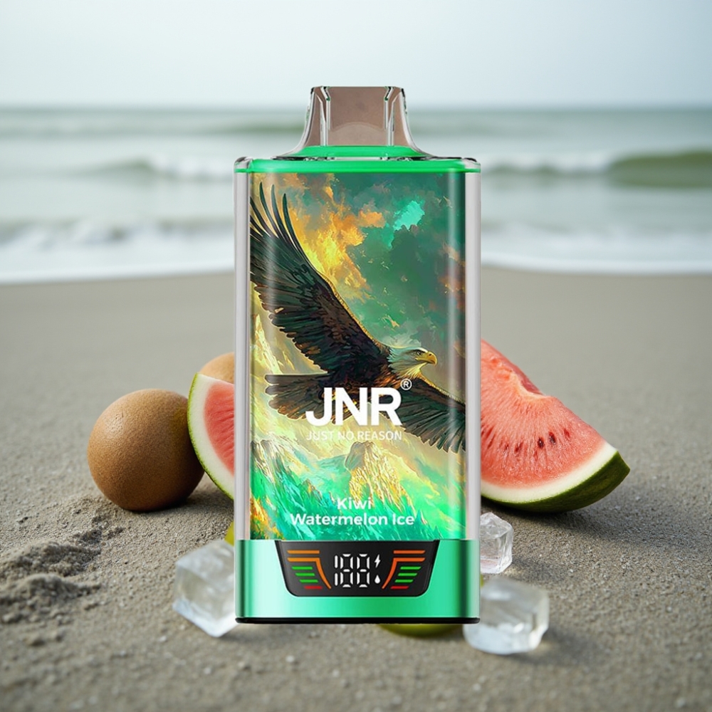 JNR Falcon Pro 28000 Disposable Vape Kiwi Arbuz Lód 30ml 950mAh USB-C Dual Mesh MTL