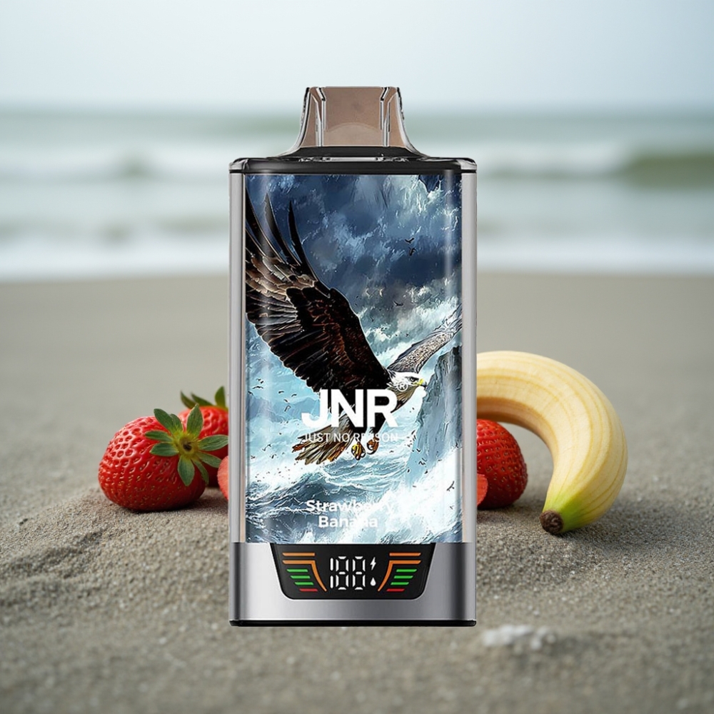 JNR Falcon Pro 28000 Disposable Vape Truskawkowo-Bananowy 30ml 950mAh 5 Nikotyny Dual Mesh USB-C