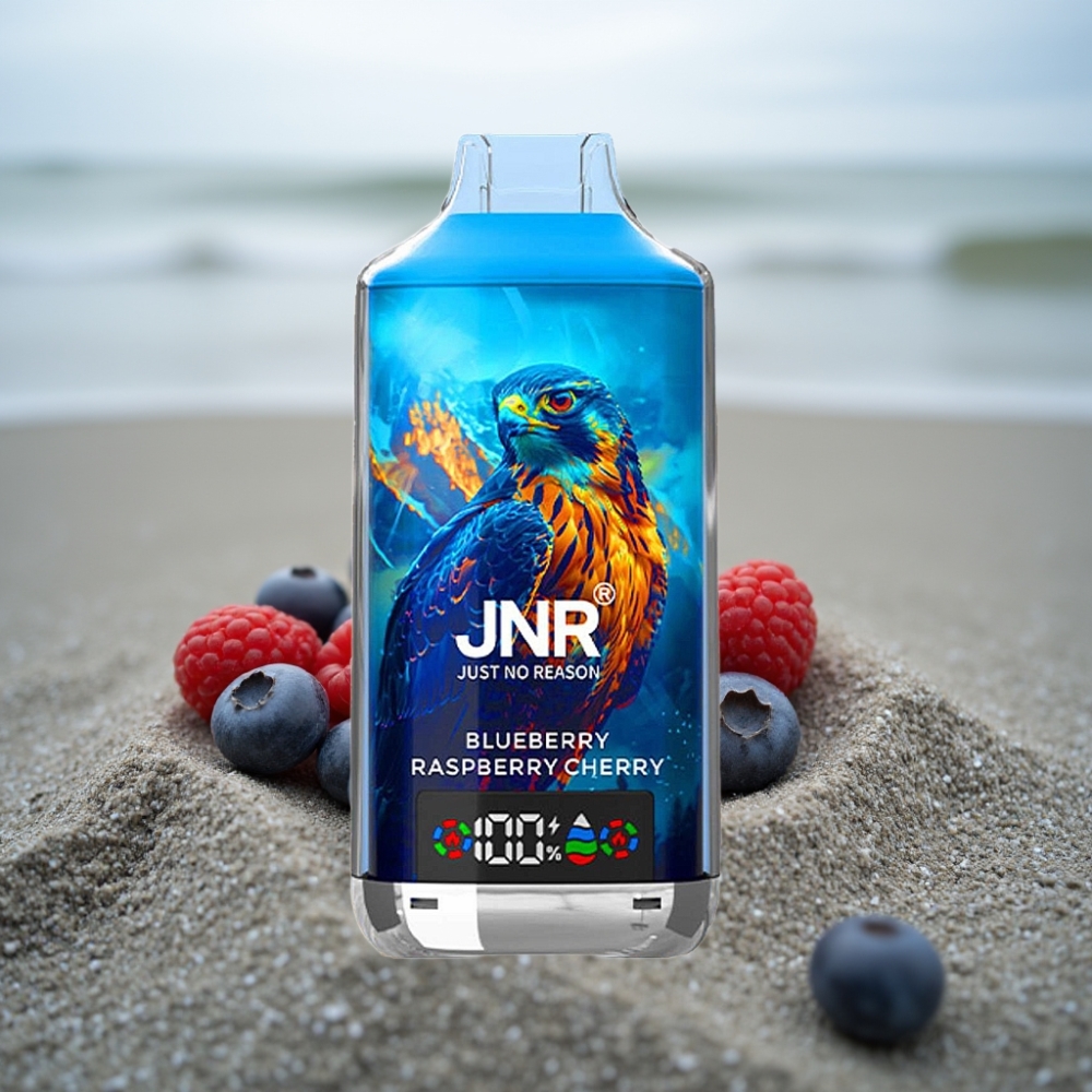 JNR Falcon X 18000 Puffs 750mAh 24ml Cyfrowy Wyświetlacz Type-C Jagoda Malina Wiśnia