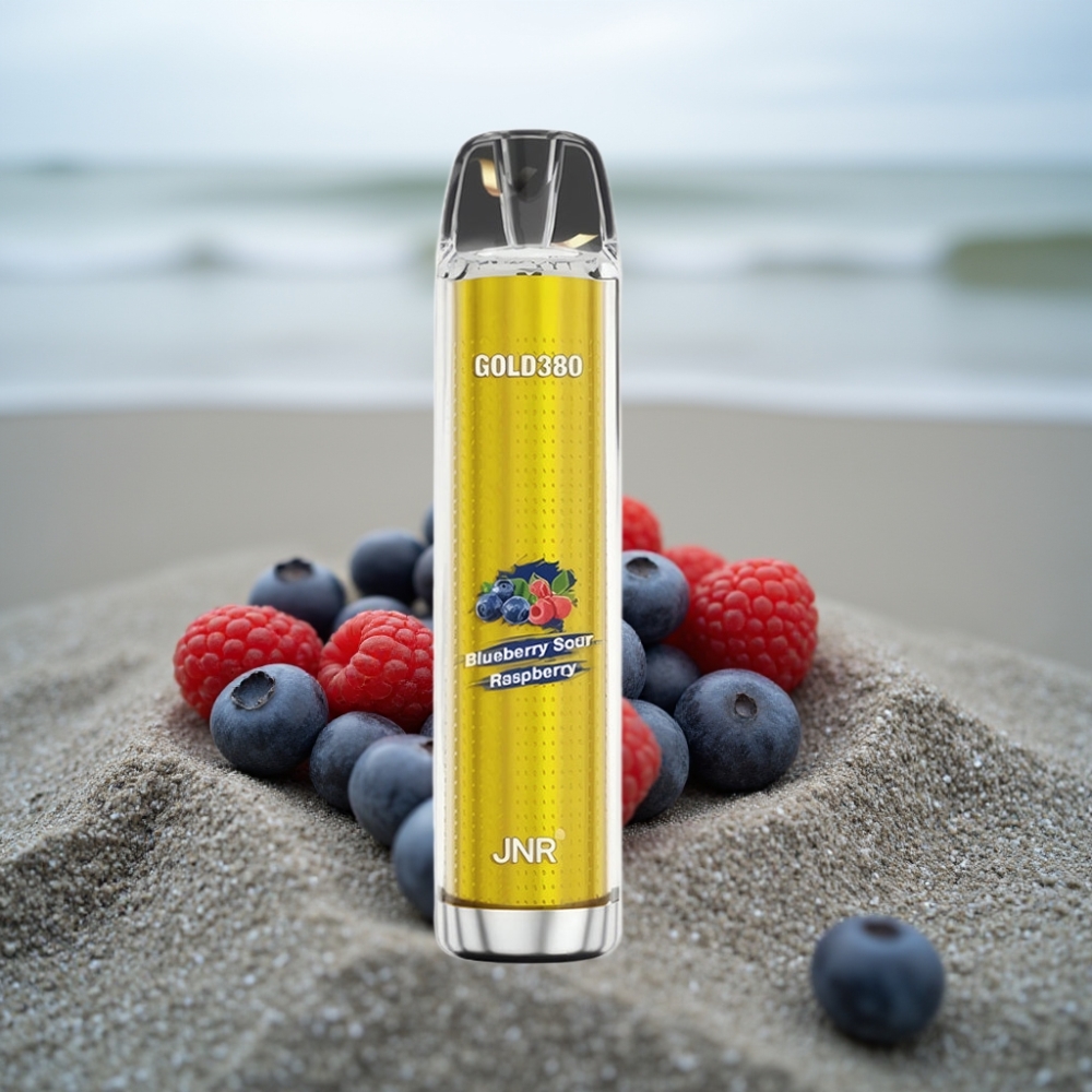 JNR Gold380 6000 Puffs Bateria 1500mAh 13ml Smak Borówka Kwaśna Malina